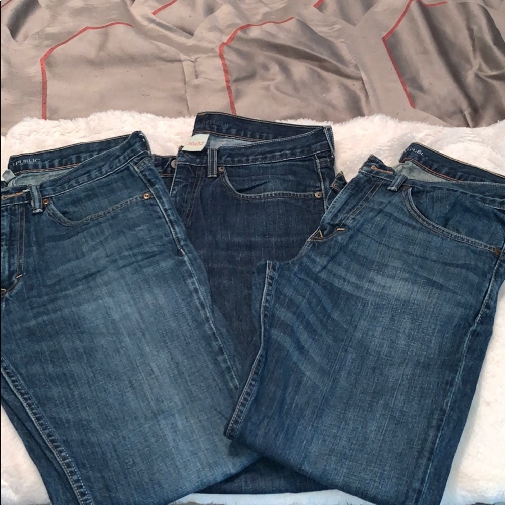 3 pairs of Men’s Banana Republic jeans
